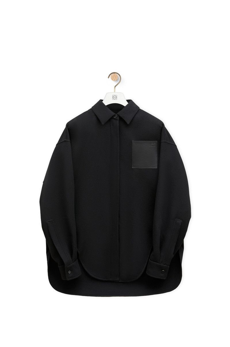 Loewe o1in1g0426 Overshirt in Black Size S / US 4 / IT 40 - 1 Thumbnail