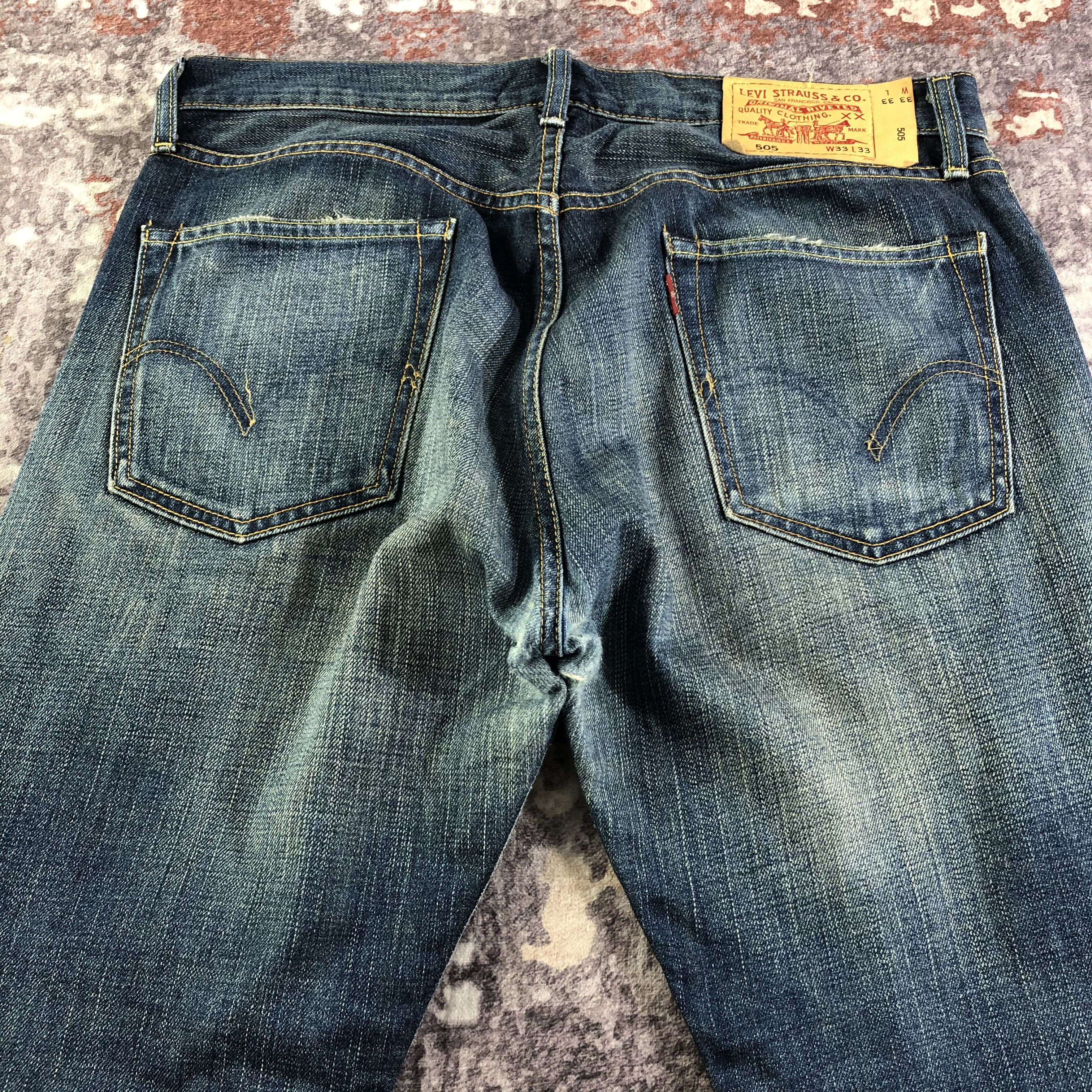 Levi's × Vintage Vintage Blue Wash Levis 505 Jeans-JM3304 Size US 35 - 5 Thumbnail