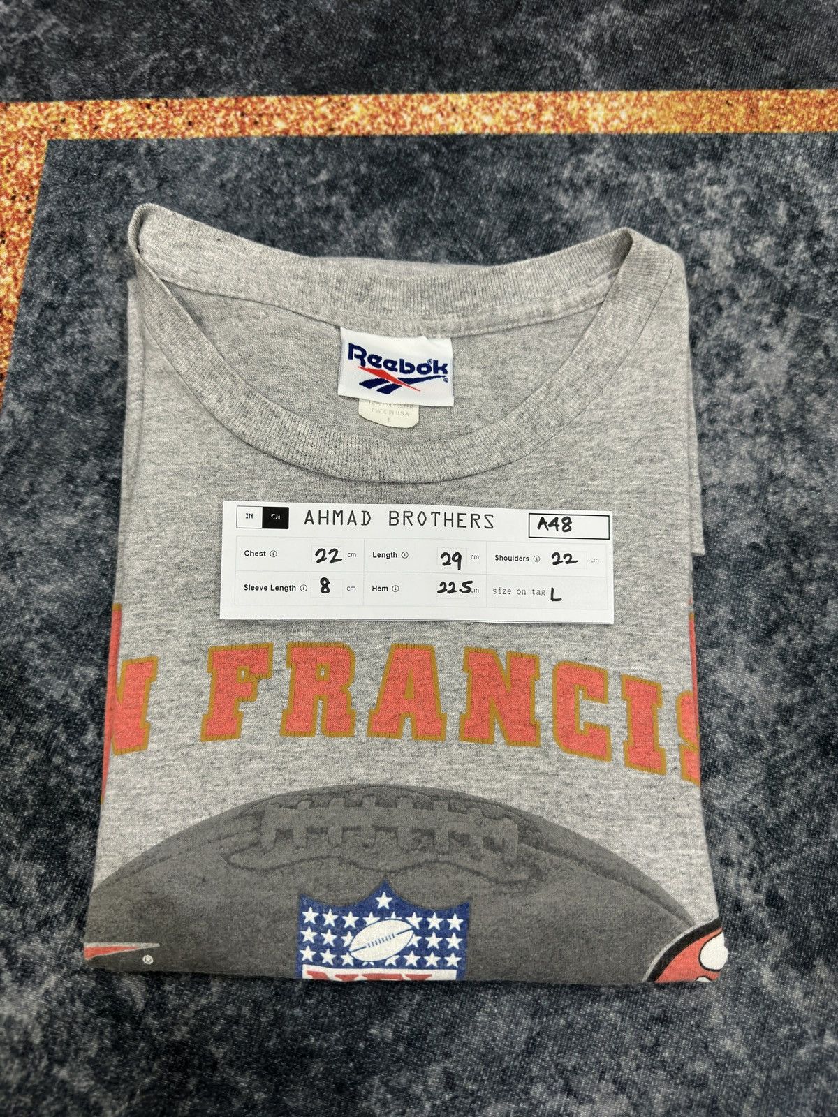 NFL Vintage Reebok San Francisco Nfl Tshirt A48 Size US M / EU 48-50 / 2 - 12 Thumbnail