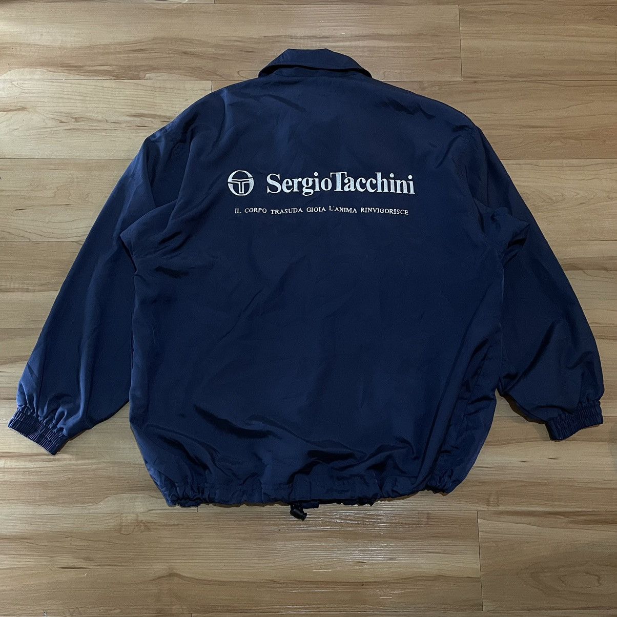 Sergio Tacchini Vintage Sergio tacchini nylon jacket Size US L / EU 52-54 / 3 - 1 Thumbnail