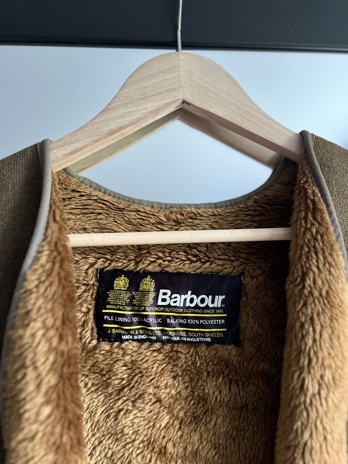Barbour Vintage Barbour Pile Lining Faux Fur Acrylic Gilet Vest Size US XL / EU 56 / 4 - 5 Thumbnail