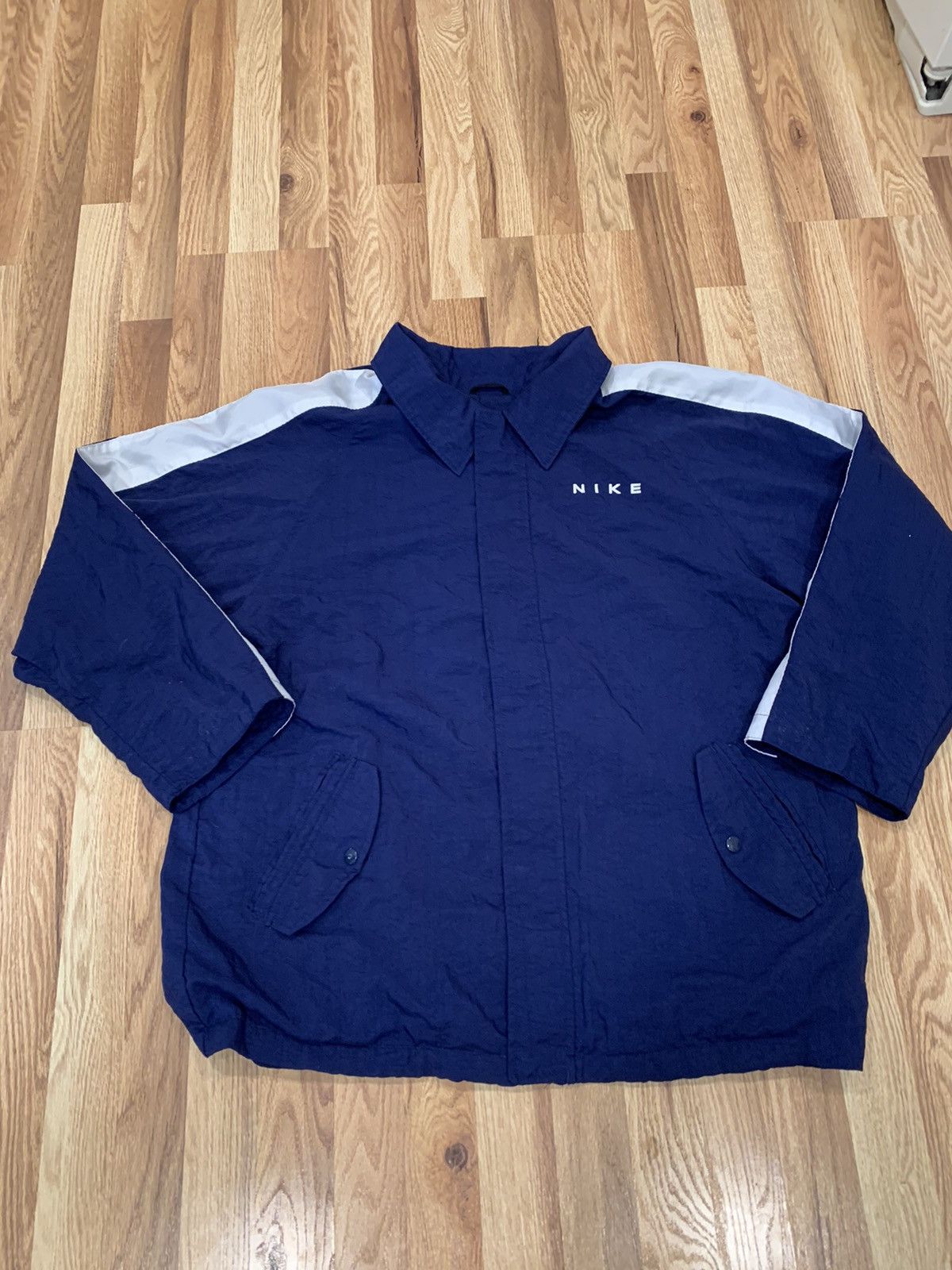 Nike × Vintage Vintage White Tag Nike Windbreaker Size US L / EU 52-54 / 3 - 1 Thumbnail