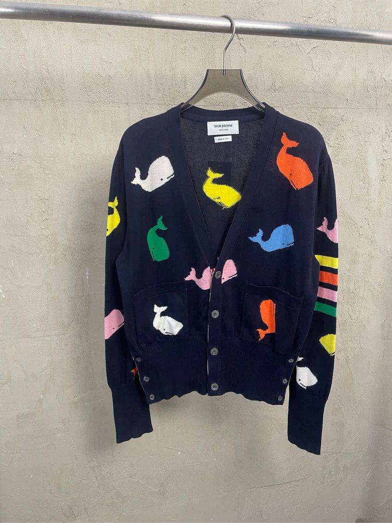 Thom browne Size 3 Dark blue four-striped little whale kni