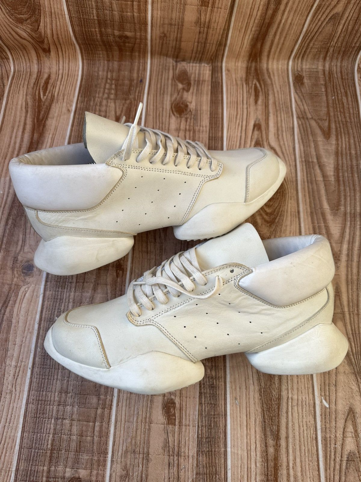 Rick Owens Drkshdw Adidas X Rick Owens Tech Runner Split Sole Size US 10.5 / EU 43-44 - 14 Thumbnail