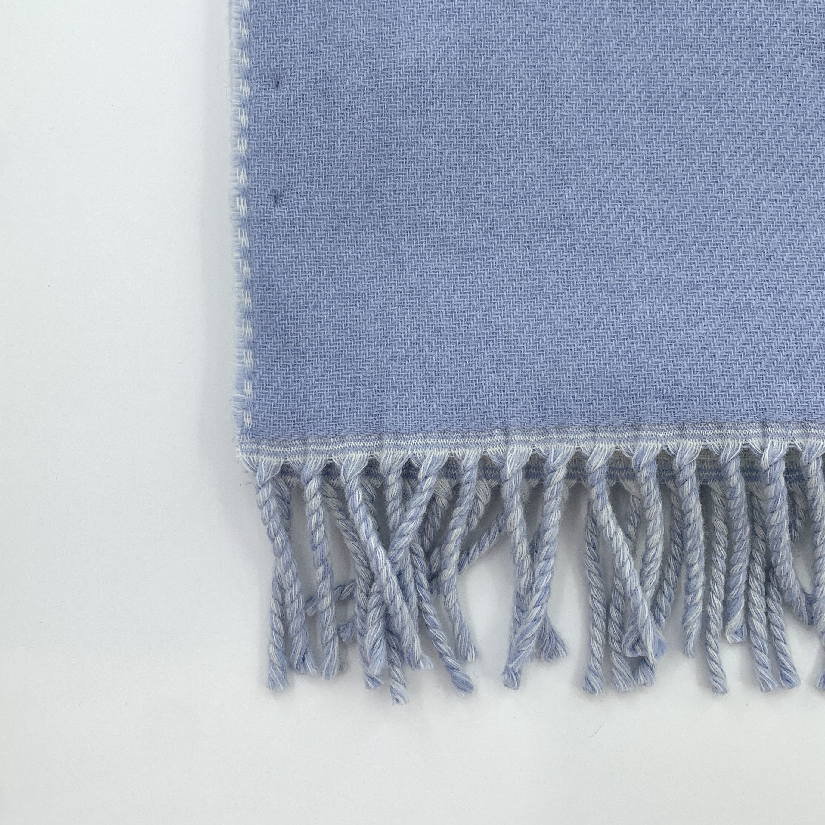 Gucci Gucci Blue GG Wool Fringe Scarf (200×33cm) Size ONE SIZE - 2 Thumbnail