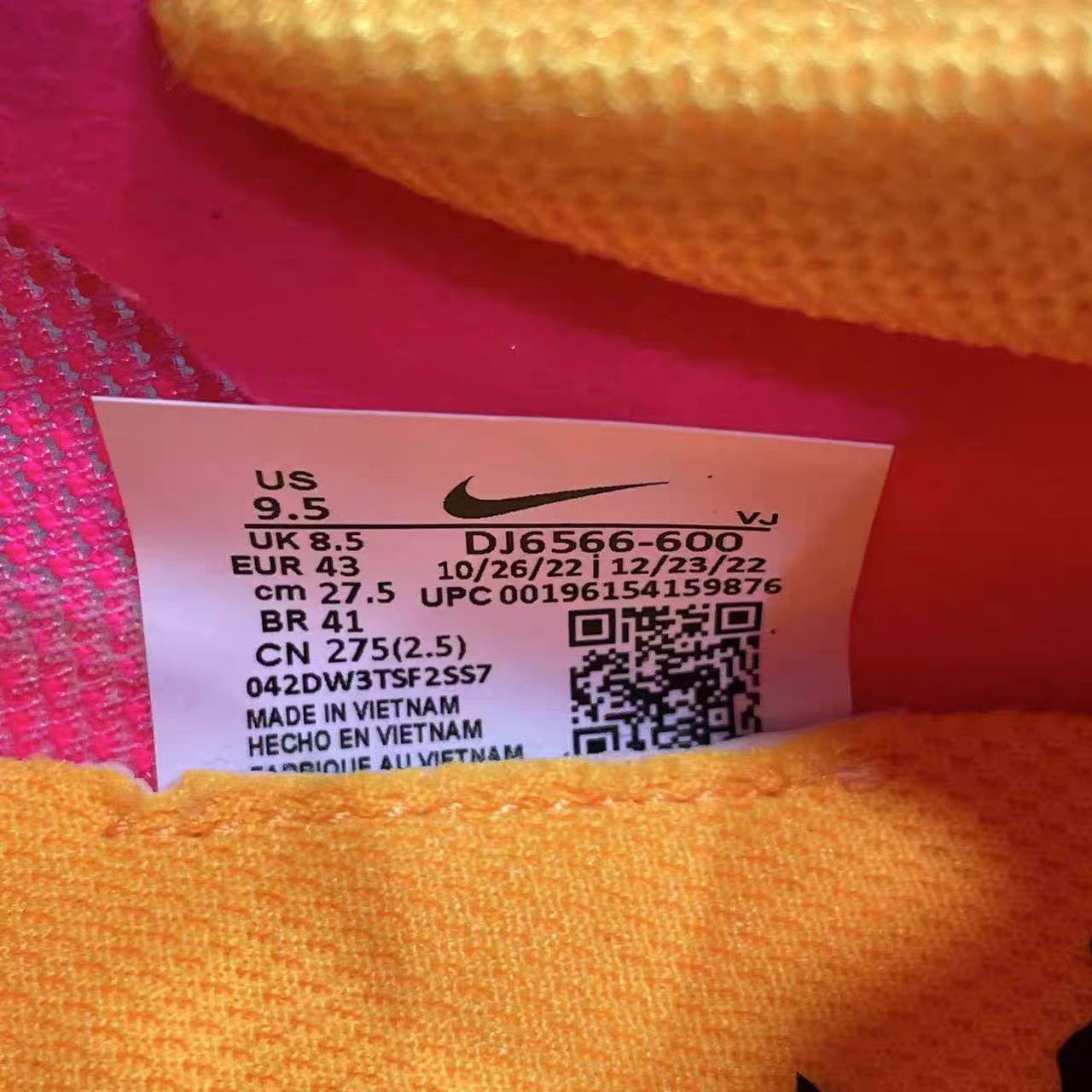 Nike NIKE ZoomX StreakFly Pink & Yellow K15 Size US 10 / EU 43 - 9 Thumbnail