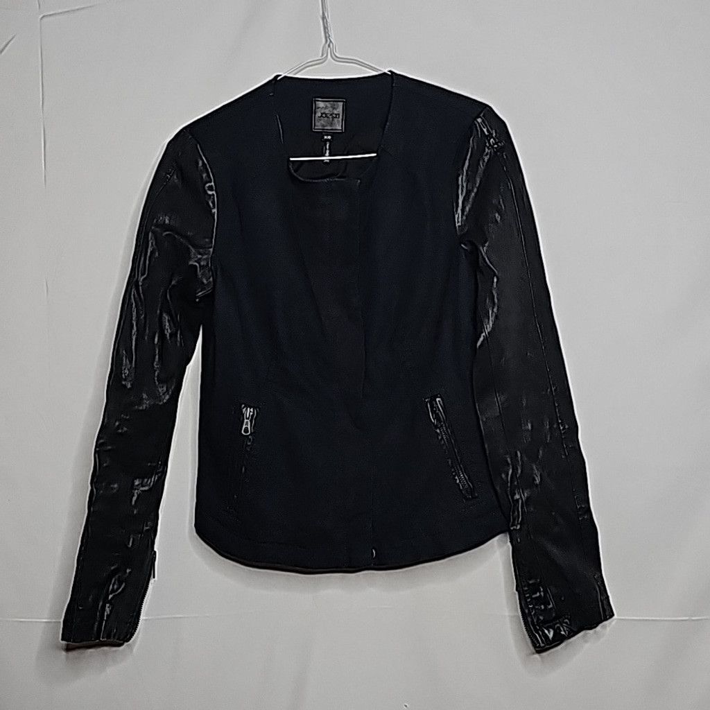 Joe's Joe's Jeans Tillie patent leather moto jacket zippers Small Size S / US 4 / IT 40 - 3 Thumbnail