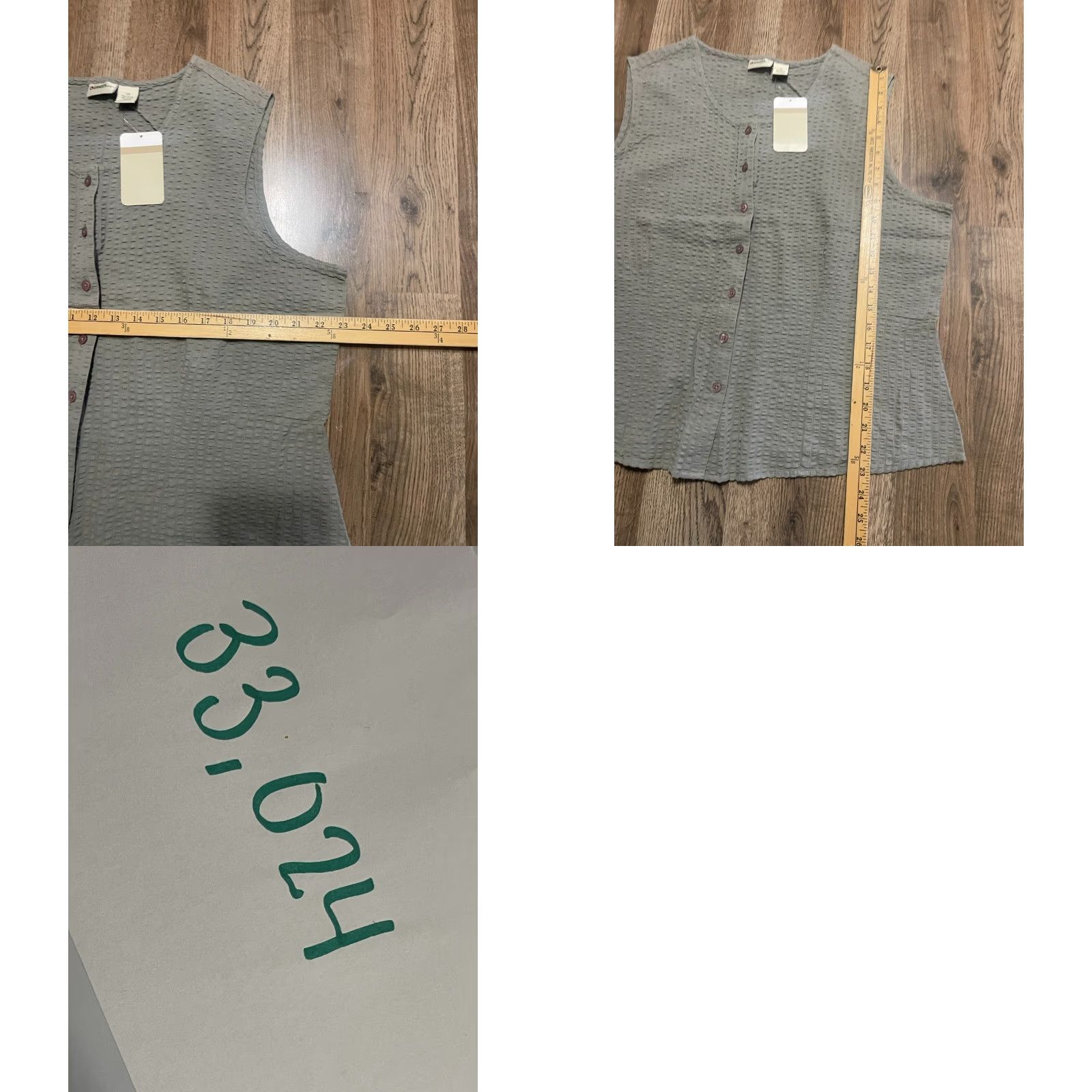 Vintage Gander Mountain Tank Top Women Plus Size 2X Green Button Up NWT Size XXL / US 16-18 / IT 52-54 - 8 Thumbnail