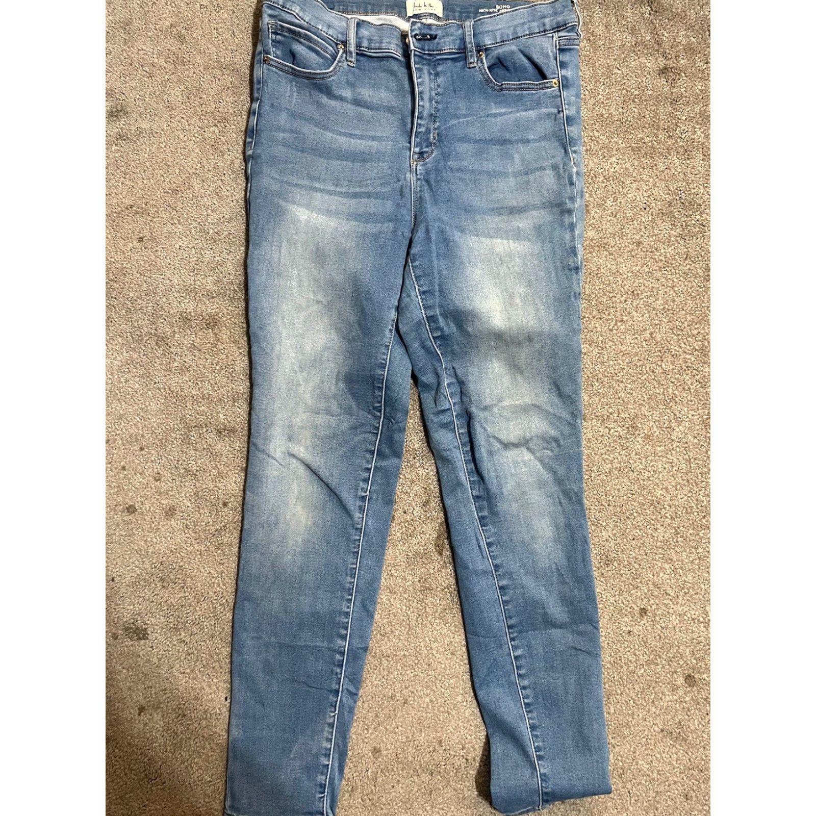 Nicole Miller Nicole Miller New York Jeans Womens 12 Blue Denim SOHO High Rise Ankle Skinny Size 34" / US 12 / IT 48 - 2 Thumbnail