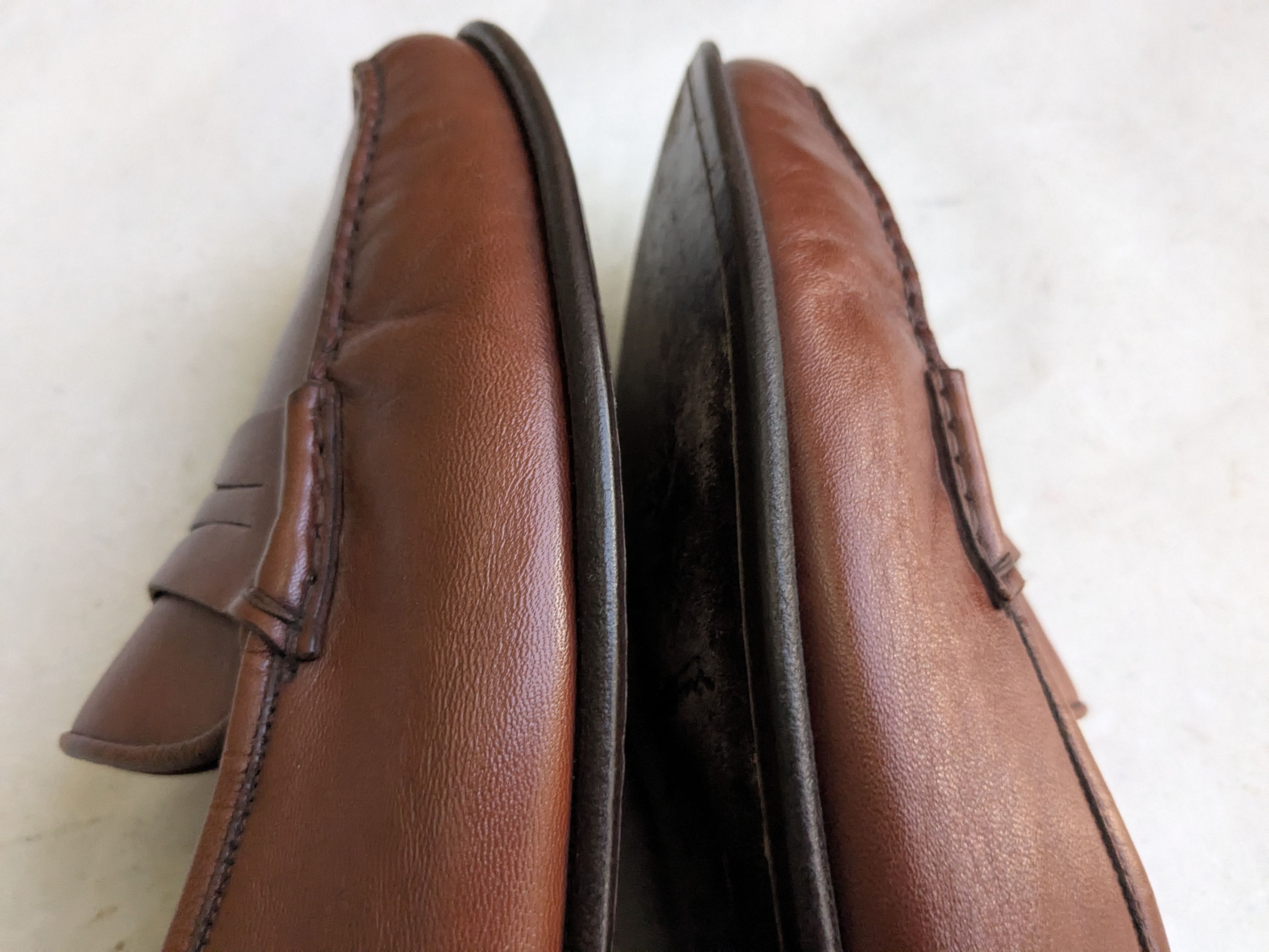 Santoni Santoni Penny Loafers Brown Leather 10.5 D Slip Ons Size US 10.5 / EU 43-44 - 6 Thumbnail
