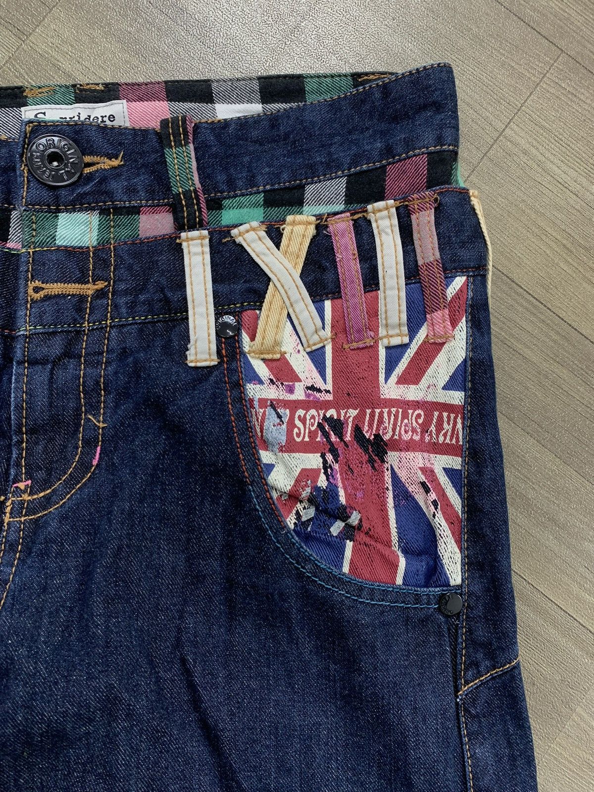 Japanese Brand 2000s Sorridere Doubel Waist Punk Ifsix Lgb Style Jeans Size US 32 / EU 48 - 4 Thumbnail