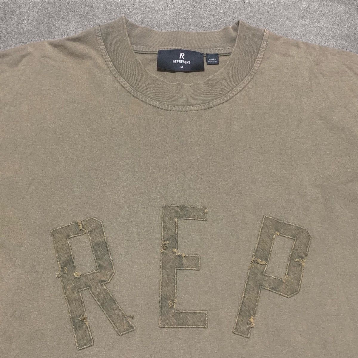 Represent Clo. Represent Medium Applique Fawn Khaki Green Tee Size US M / EU 48-50 / 2 - 3 Thumbnail