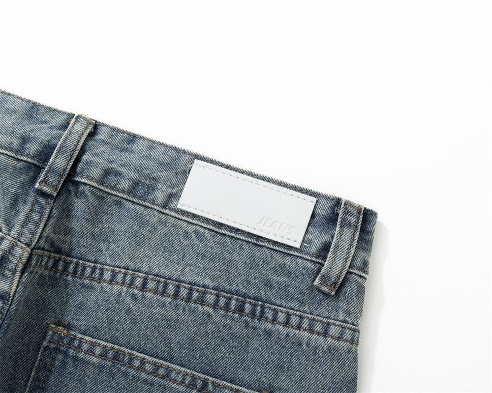 Japanese Brand × Jean Men's hiphop street washed distressed straight jeans Size US 32 / EU 48 - 4 Thumbnail