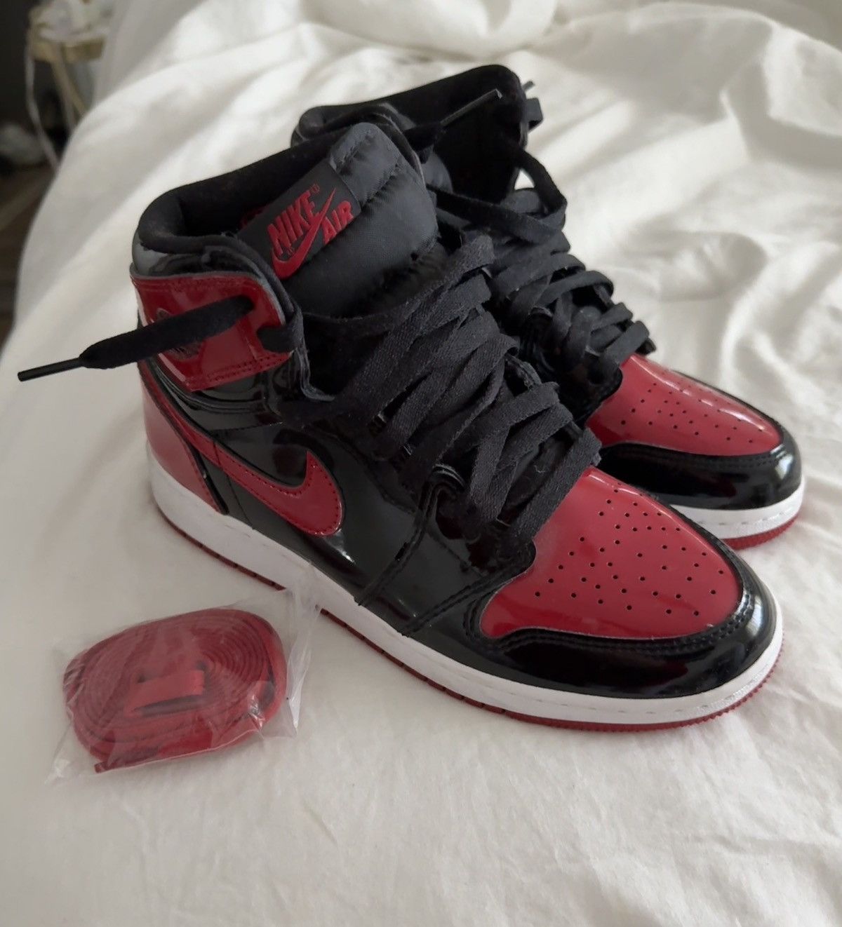 Jordan Brand Patent Bred 1s 🍓 Size US 5.5 / EU 38 - 4 Thumbnail