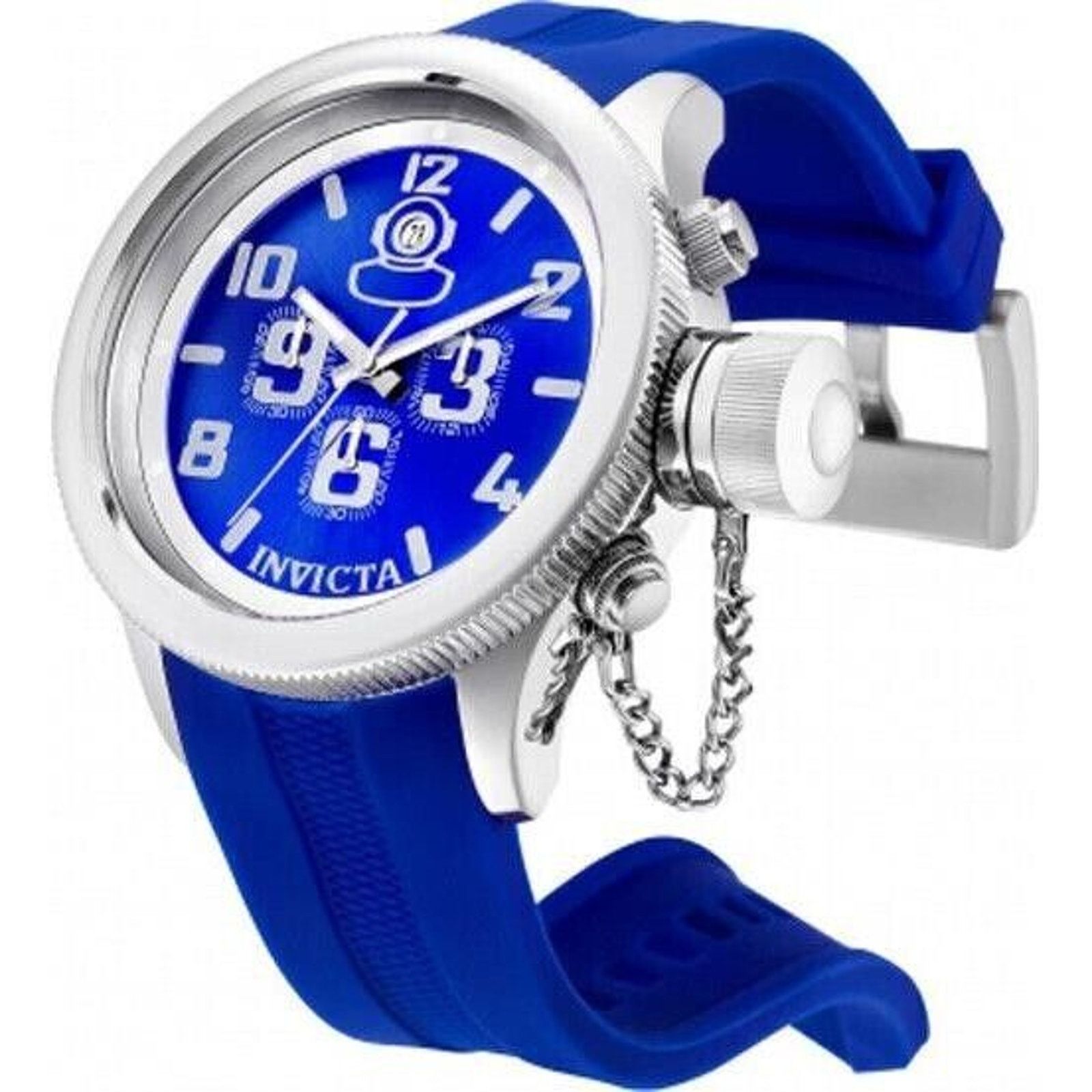 Invicta Invicta 52mm Silver/Blue Model 33018 Men's - Needs Battery Size ONE SIZE - 1 Thumbnail