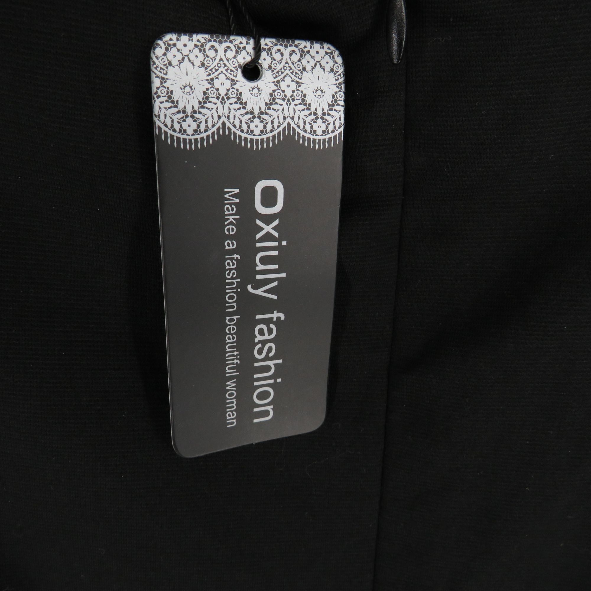 Other Oxiuly Women's Black & White Plaid Dress 3/4 Sleeves Small N Size S / US 4 / IT 40 - 6 Thumbnail