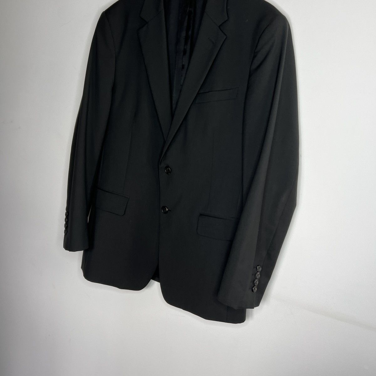 Designer × Prada Prada Black Wool 2 Buttons Classic Blazer Light Jacket Size US M / EU 48-50 / 2 - 2 Thumbnail