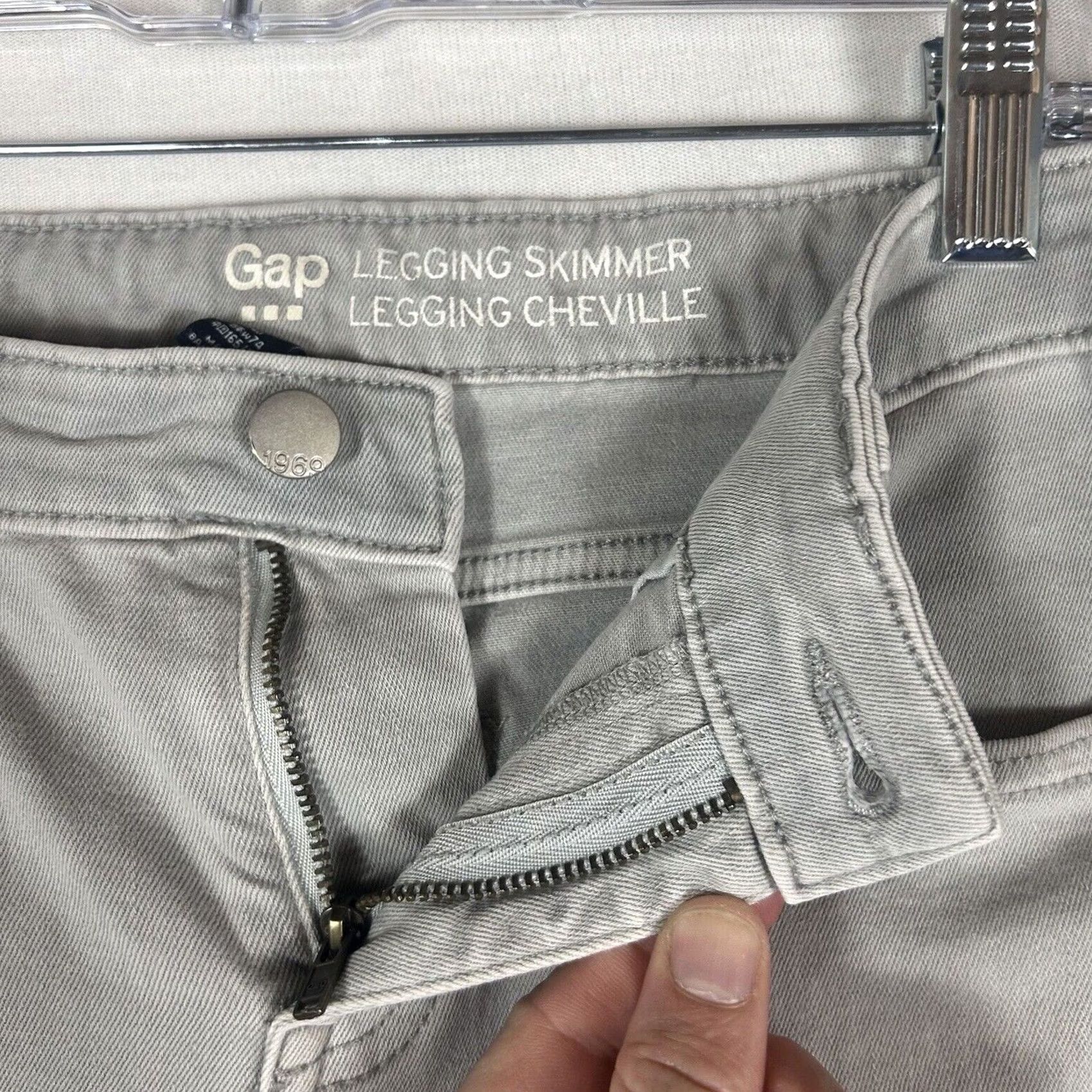 Gap Gap Gray Denim Jeans Skinny Stretch Legging 8 Womens Modern Slim 5-Pocket Vintage No Size 30" / US 8 / IT 44 - 3 Thumbnail