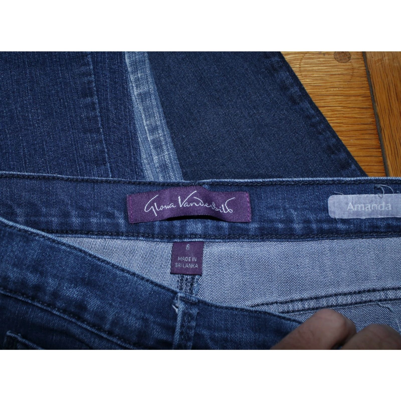 Gloria Vanderbilt VINTAGE Gloria Vanderbilt Amanda Jeans Boot Cut Wide Leg Missy 6S 30X25 Blue Womens Jeans 90s Theme Mens/Womens Size 30" / US 8 / IT 44 - 6 Thumbnail