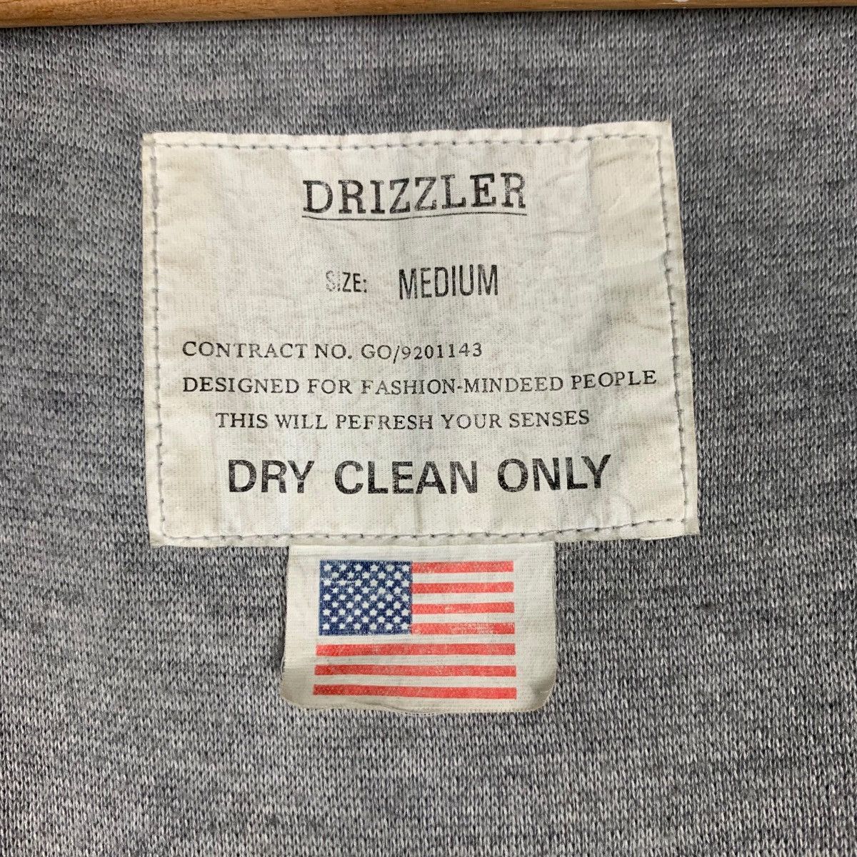 Japanese Brand DRIZZLER Faded Gray Bomber Jacket #1328-C60 Size US M / EU 48-50 / 2 - 15 Thumbnail