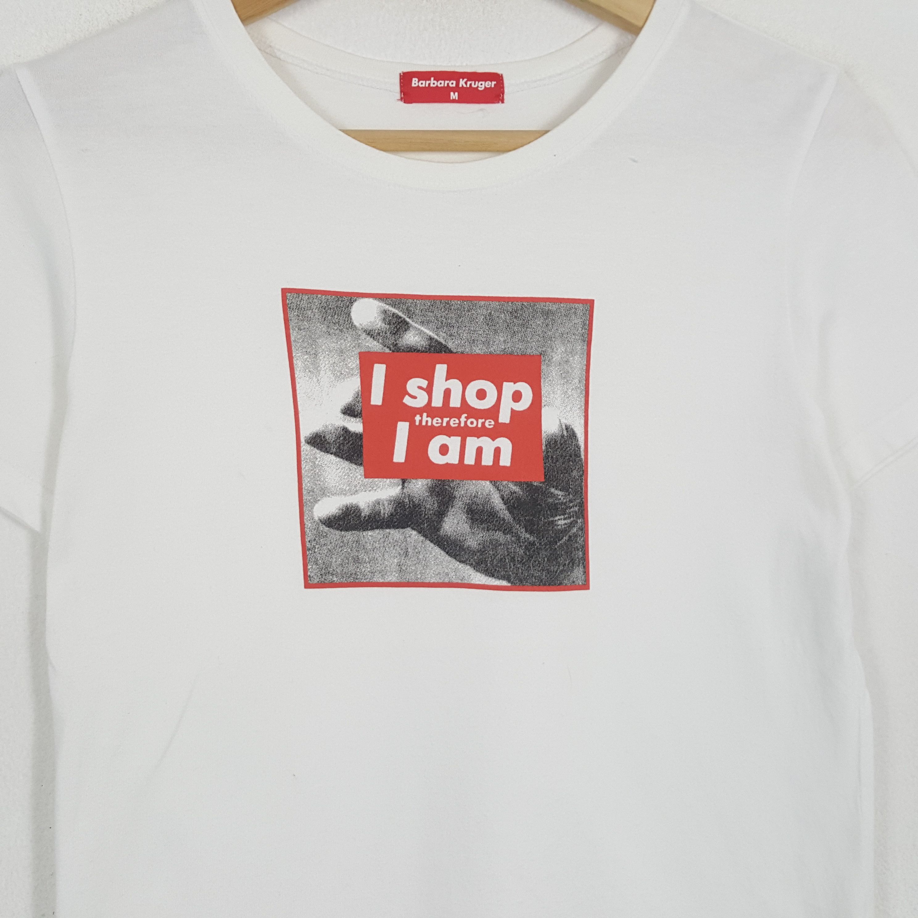 Barbara Kruger × Vintage Vintage BARBARA KRUGER American Art Artist T-Shirts Size S / US 4 / IT 40 - 2 Thumbnail