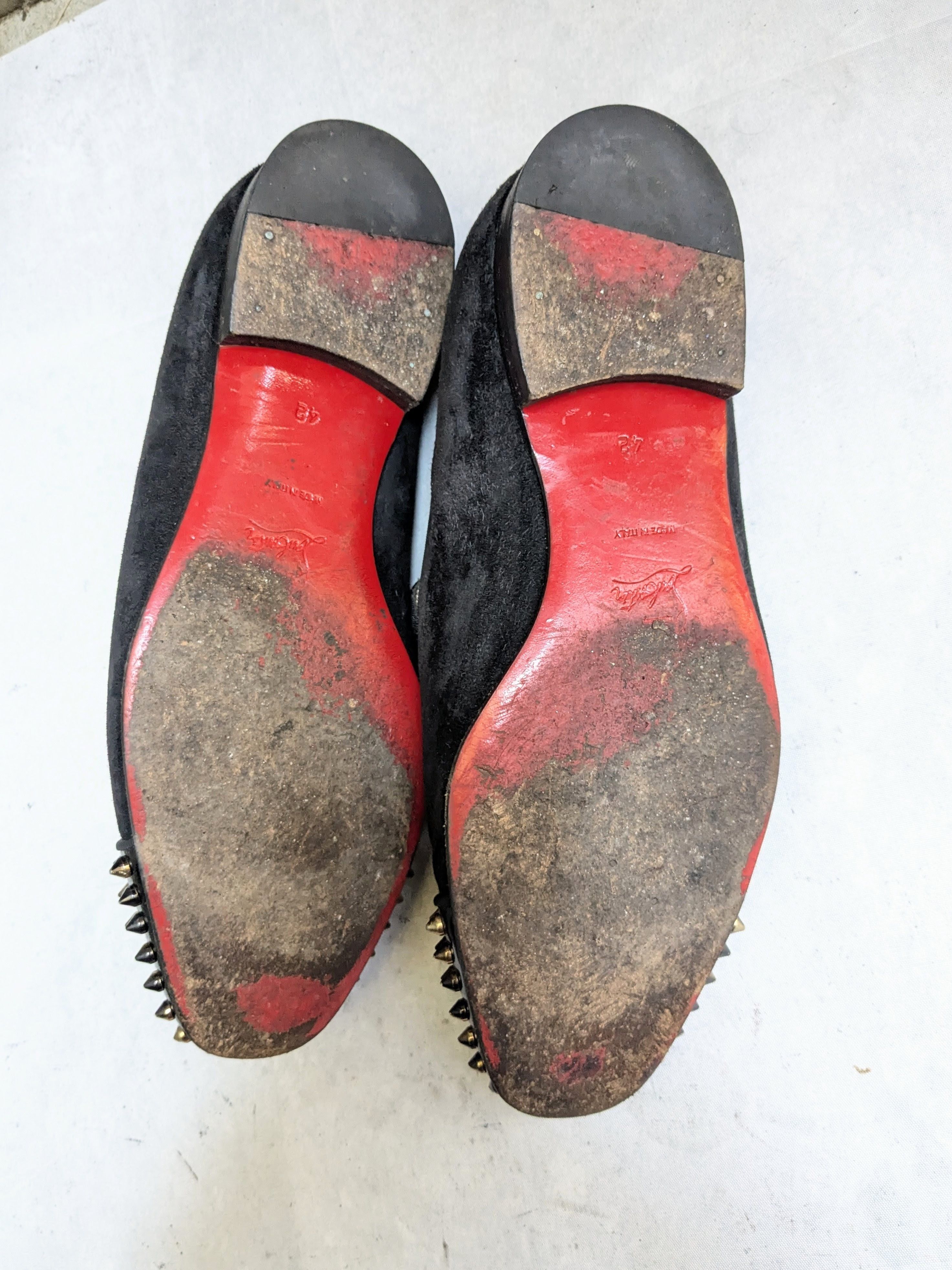 Christian Louboutin Christian Louboutin Spike Loafers Black Suede 9 42 Size US 9 / EU 42 - 10 Thumbnail