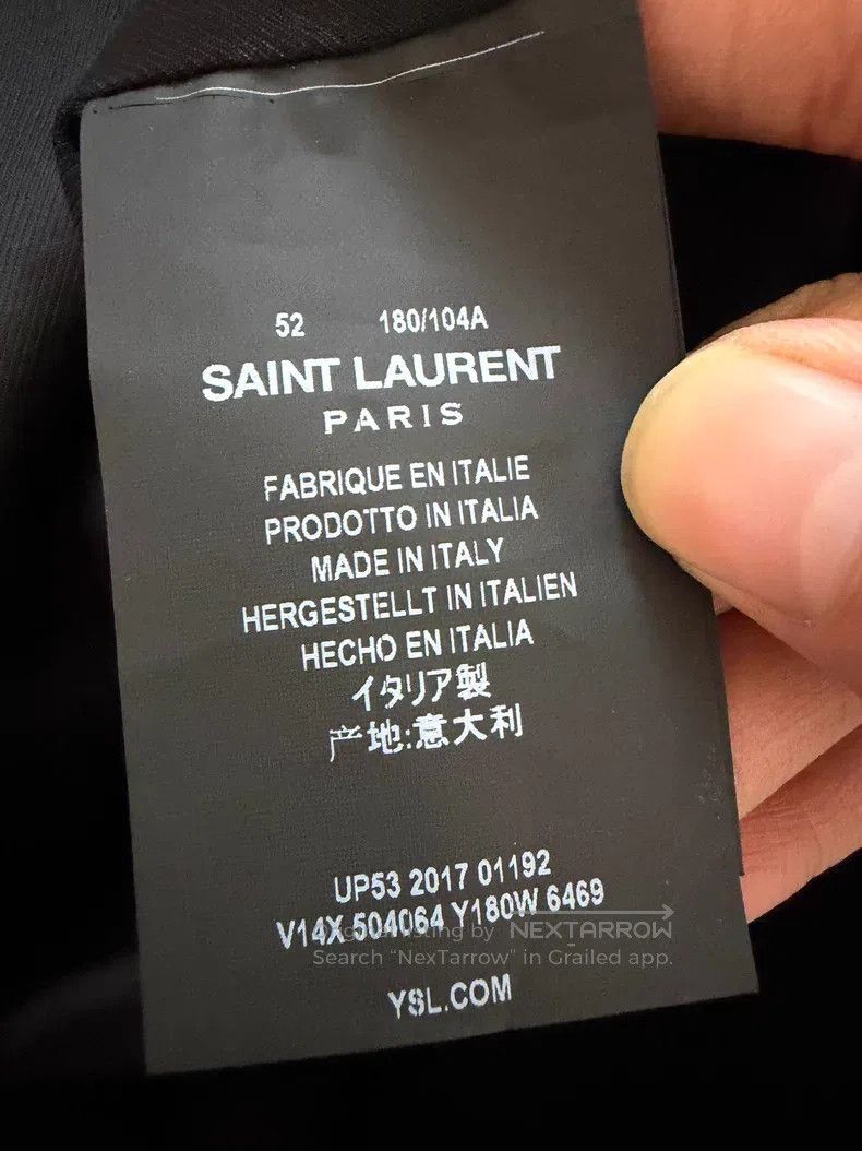 Saint Laurent Paris Saint Laurent Paris Sheepskin Patchwork Baseball Jacket Size US L / EU 52-54 / 3 - 4 Thumbnail