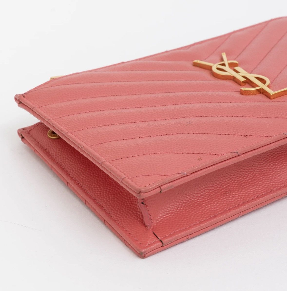 Saint Laurent Paris Authenticity Certificate ✅ YSL Leather Clutch 💗 Size ONE SIZE - 8 Thumbnail