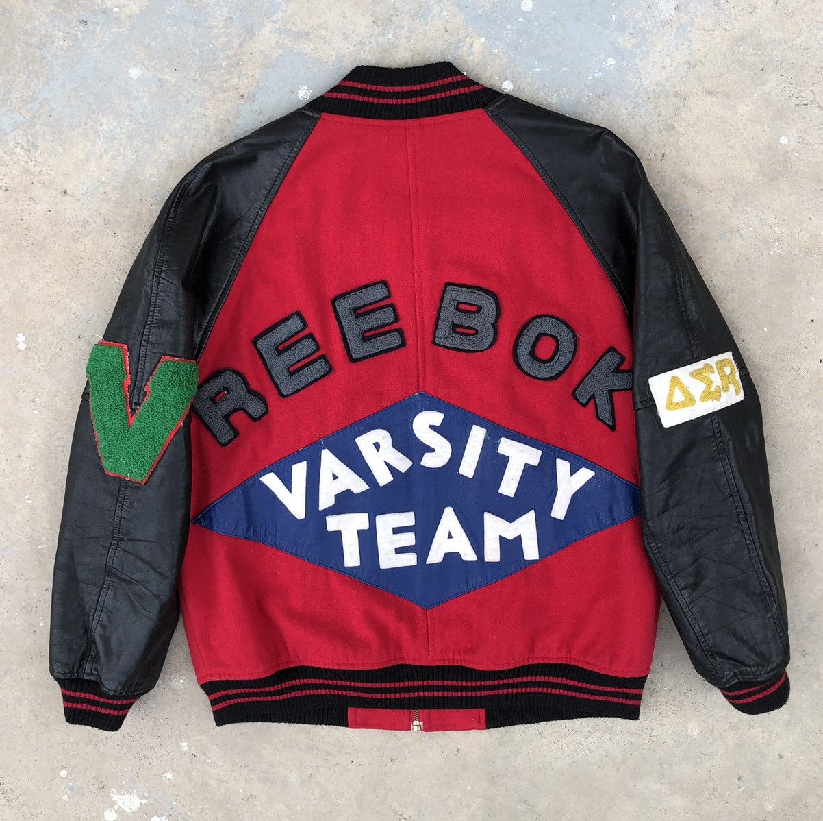 Reebok VTG Reebok Varsity Team Embroidery Spellout Varsity Jacket Size US M / EU 48-50 / 2 - 14 Thumbnail