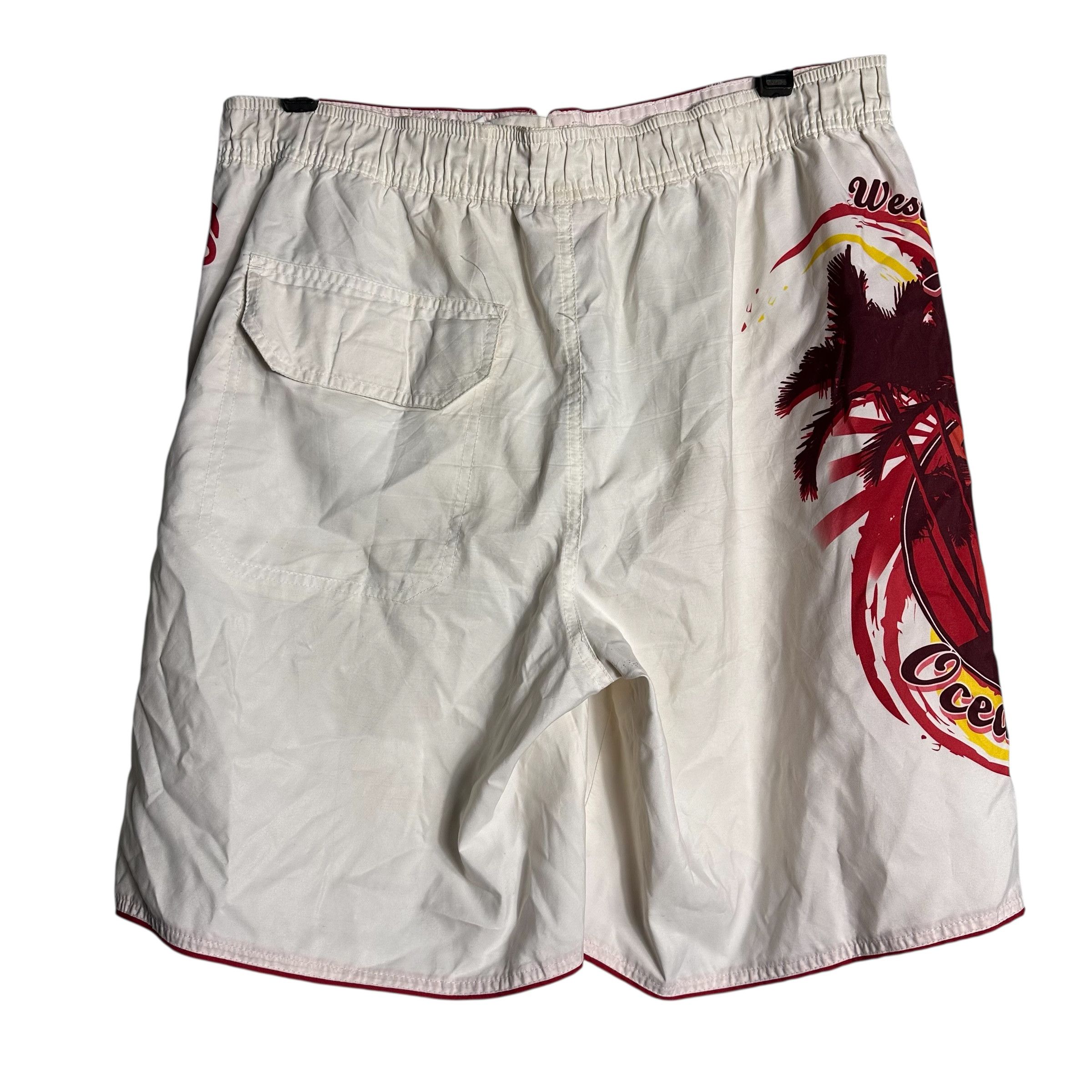 Ocean Pacific × Vintage 🔥RARE🔥Vintage Ocean Pasific OP Surf Swim Shorts Size US 34 / EU 50 - 5 Thumbnail