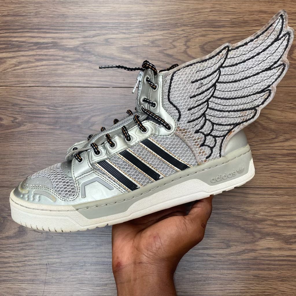 Adidas × Jeremy Scott Adidas x Jeremy Scott Wings 2.0 'Metallic Silver’ Size US 10.5 / EU 43-44 - 7 Thumbnail