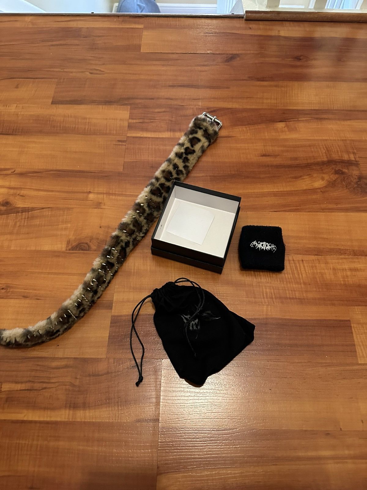 Kim Krueger Kim Krueger Studded Belt Leopard Fur | Grailed