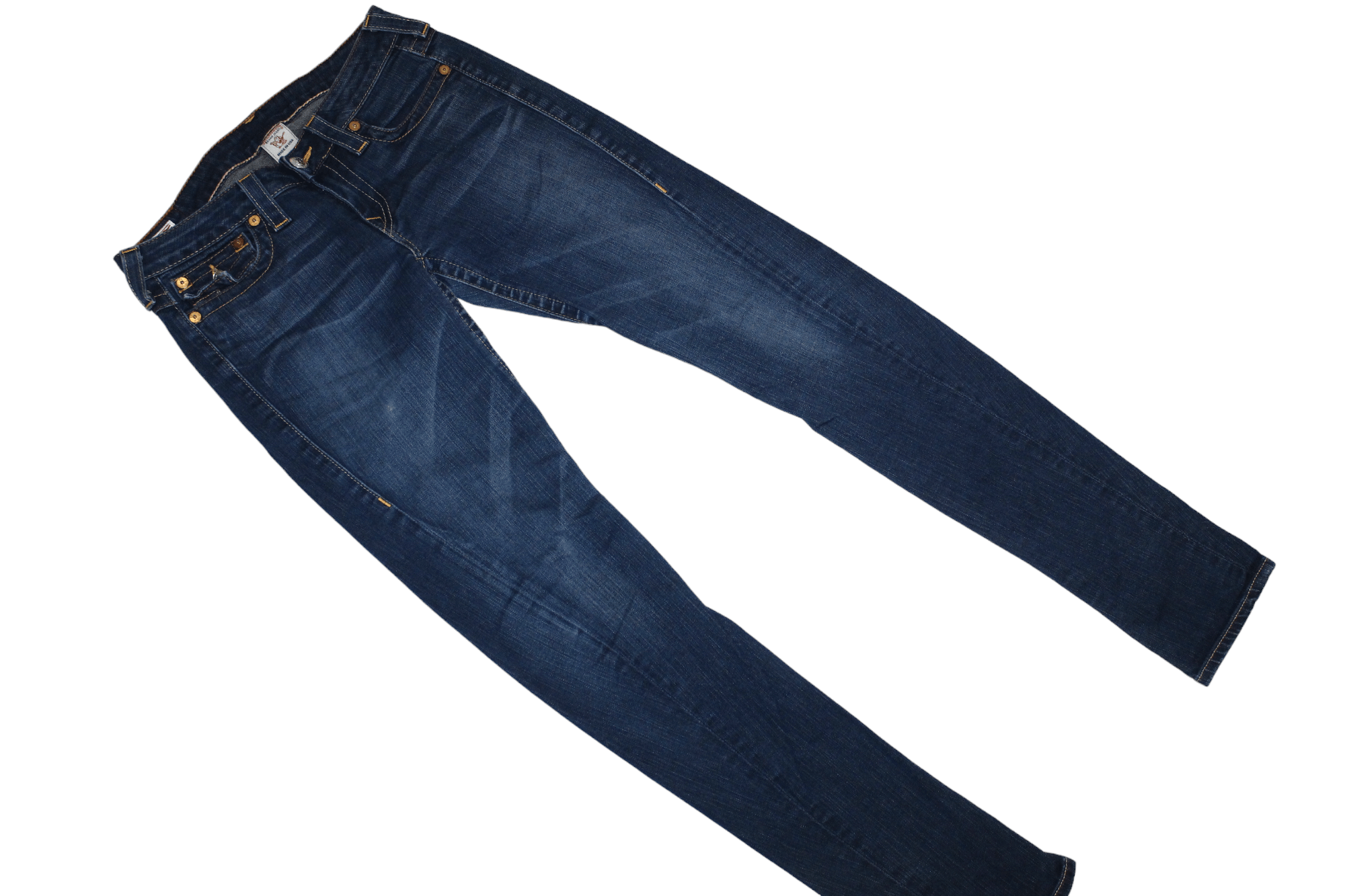 True Religion True Religion Julie Faded Denim Skinny Arc Leg Jeans Size 30" / US 8 / IT 44 - 3 Thumbnail