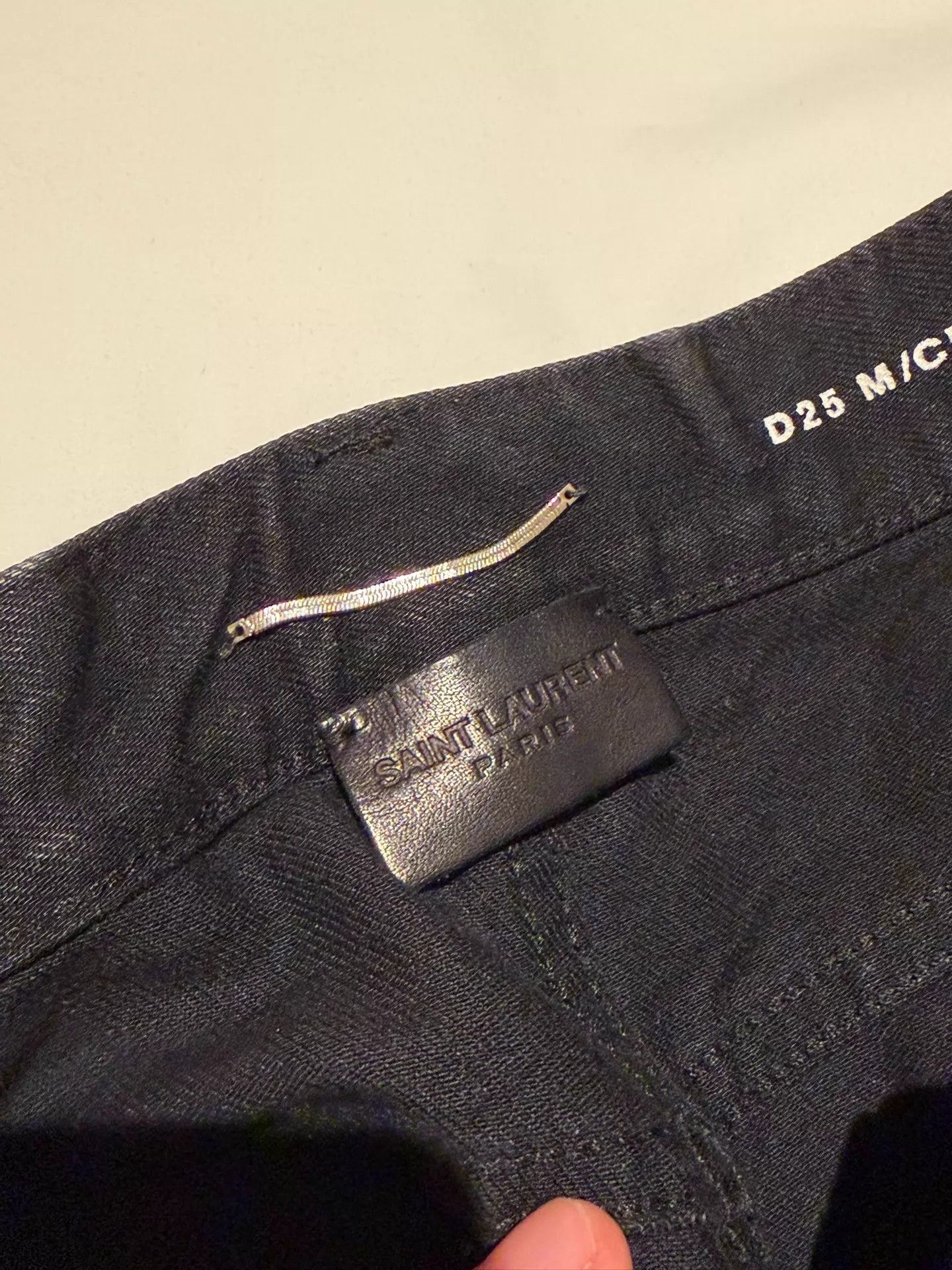 Saint Laurent Paris Saint Laurent SLP D25 Black Straight Leg Jeans Size US 30 / EU 46 - 4 Thumbnail