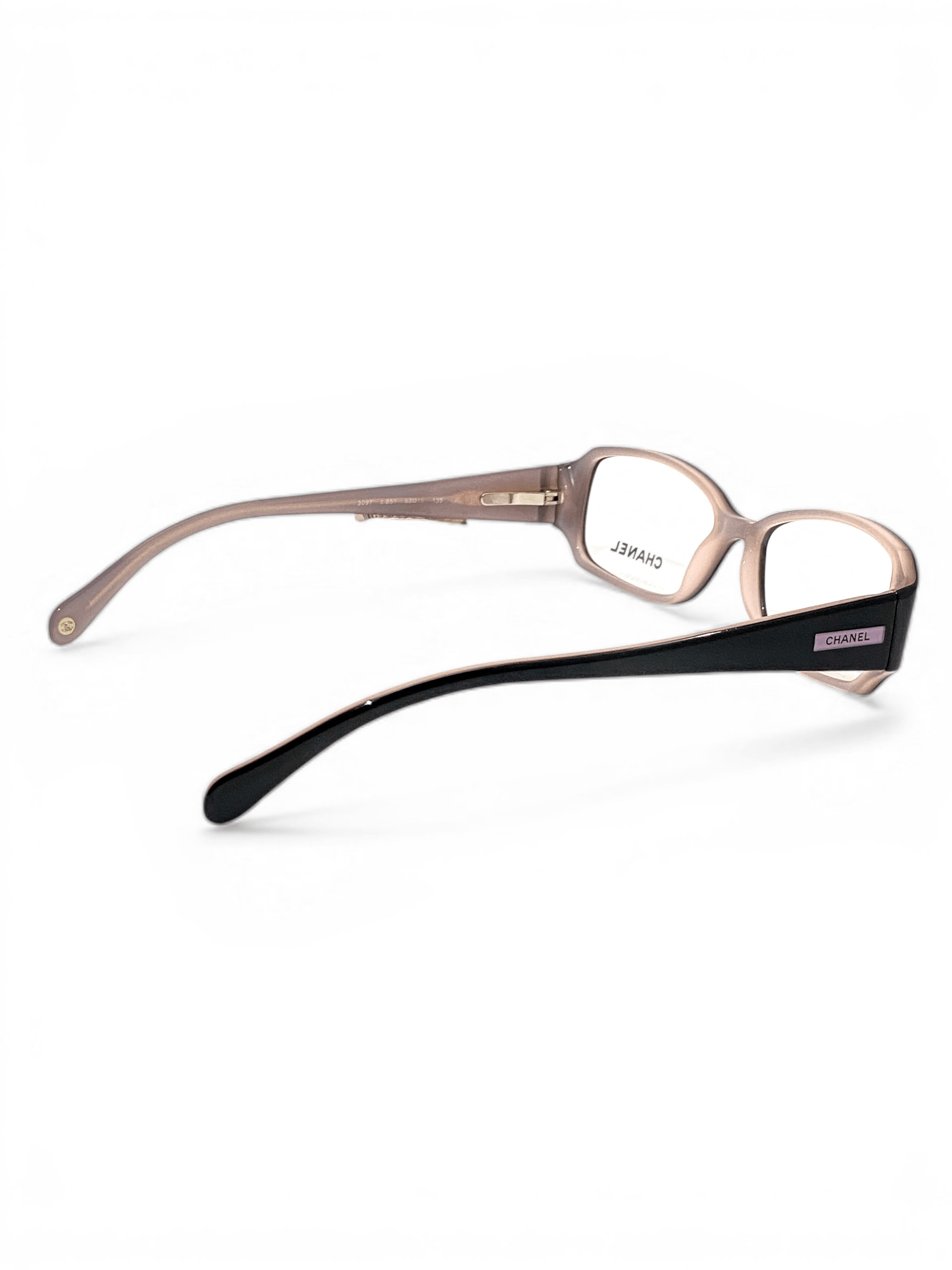 Chanel Chanel CC Logo Retro Oval Rimless Black 3097 Eyeglasses Y2K Size ONE SIZE - 10 Thumbnail