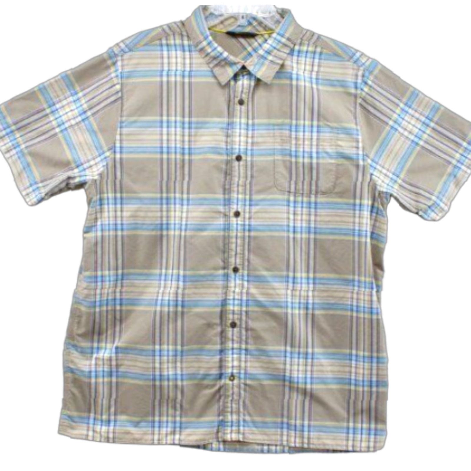The North Face The North Face Shirt Men's XL Beige Plaid Short Sleeve Button-Up Outdoors Preppy Size US XL / EU 56 / 4 - 1 Thumbnail