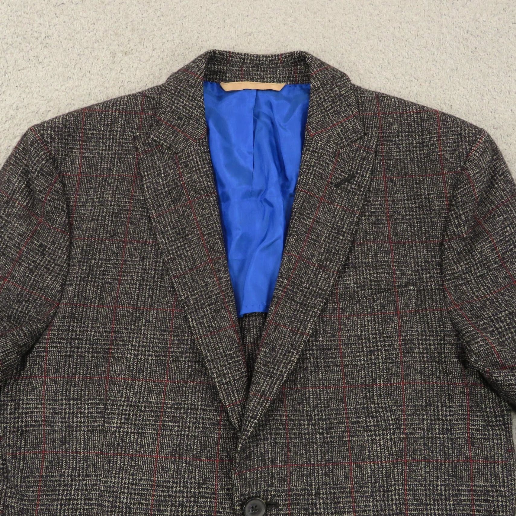 J.Lindeberg J Lindeberg Blazer 38L Charcoal Check Unstructured Sport Coat Subalpino Dandy Size 38R - 5 Thumbnail