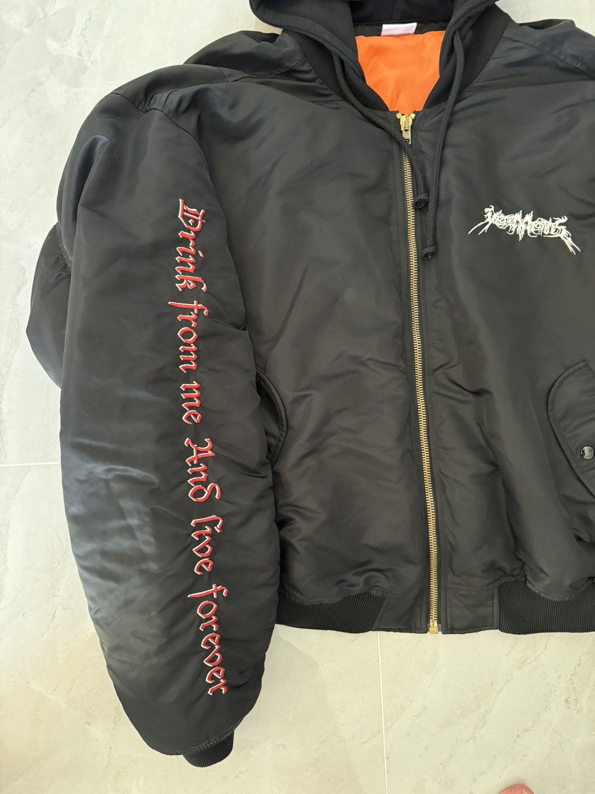 Vetements *HOMME* VETEMENTS AW16 TFD BOMBER Size US XS / EU 42 / 0 - 6 Thumbnail