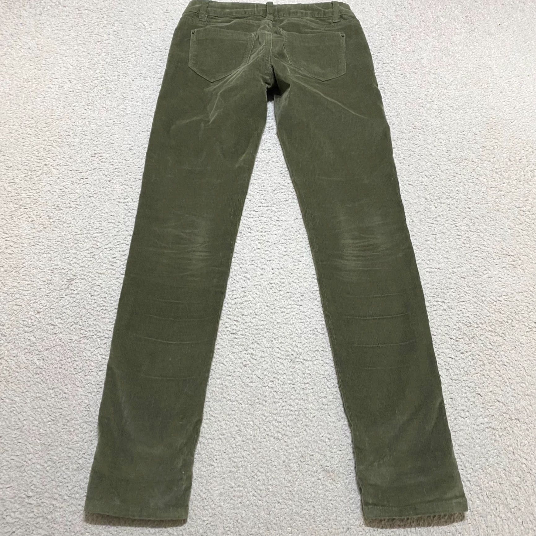 Boden Kensie Jeans Bod en Corduroy Skinny Mid Rise 0 Green Slim 5-Pocket Denim Shirt? Size 25" / US 0 / IT 36 - 2 Thumbnail