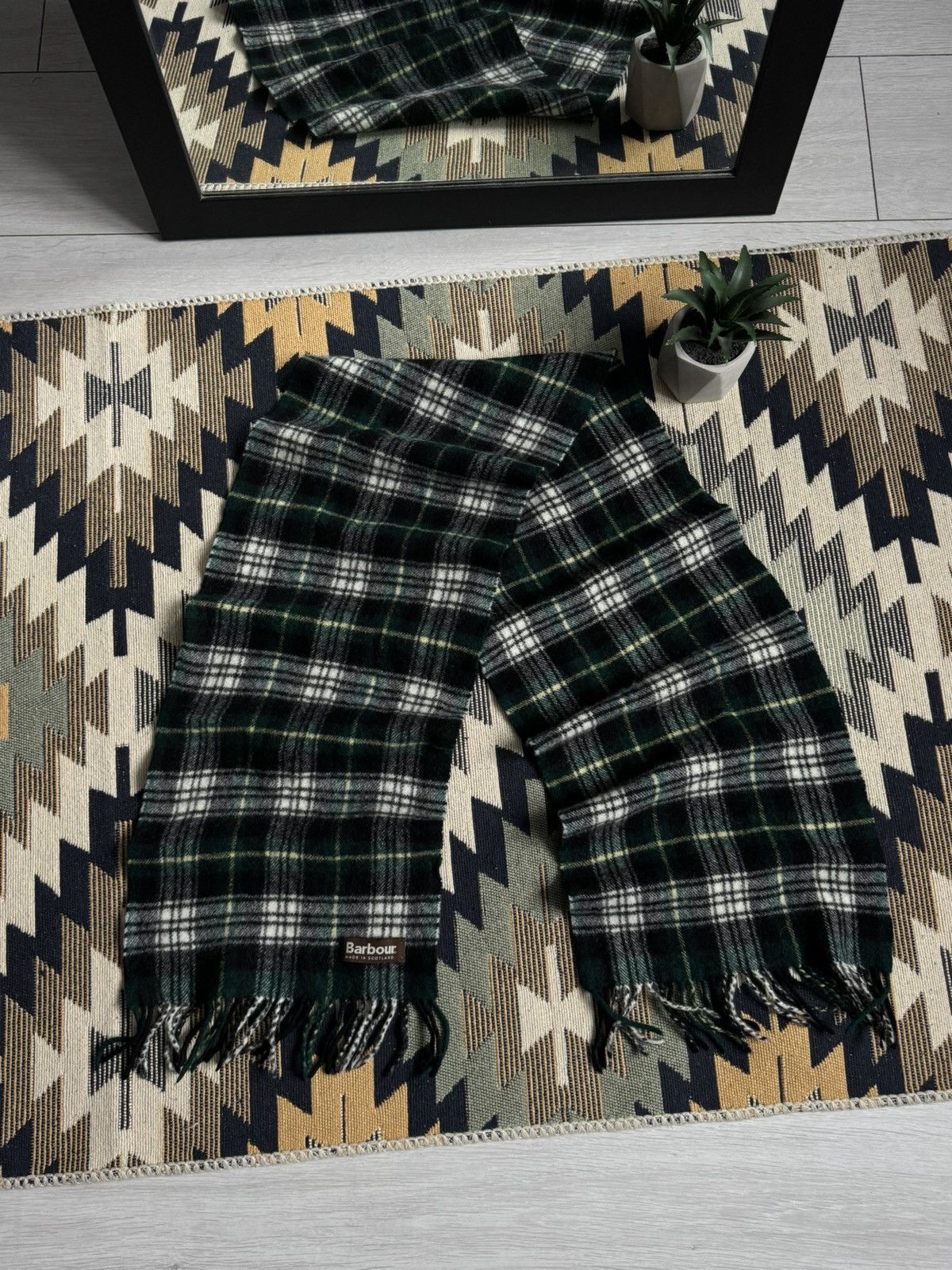 Barbour Vintage Barbour Wool Scarf Size ONE SIZE - 1 Thumbnail