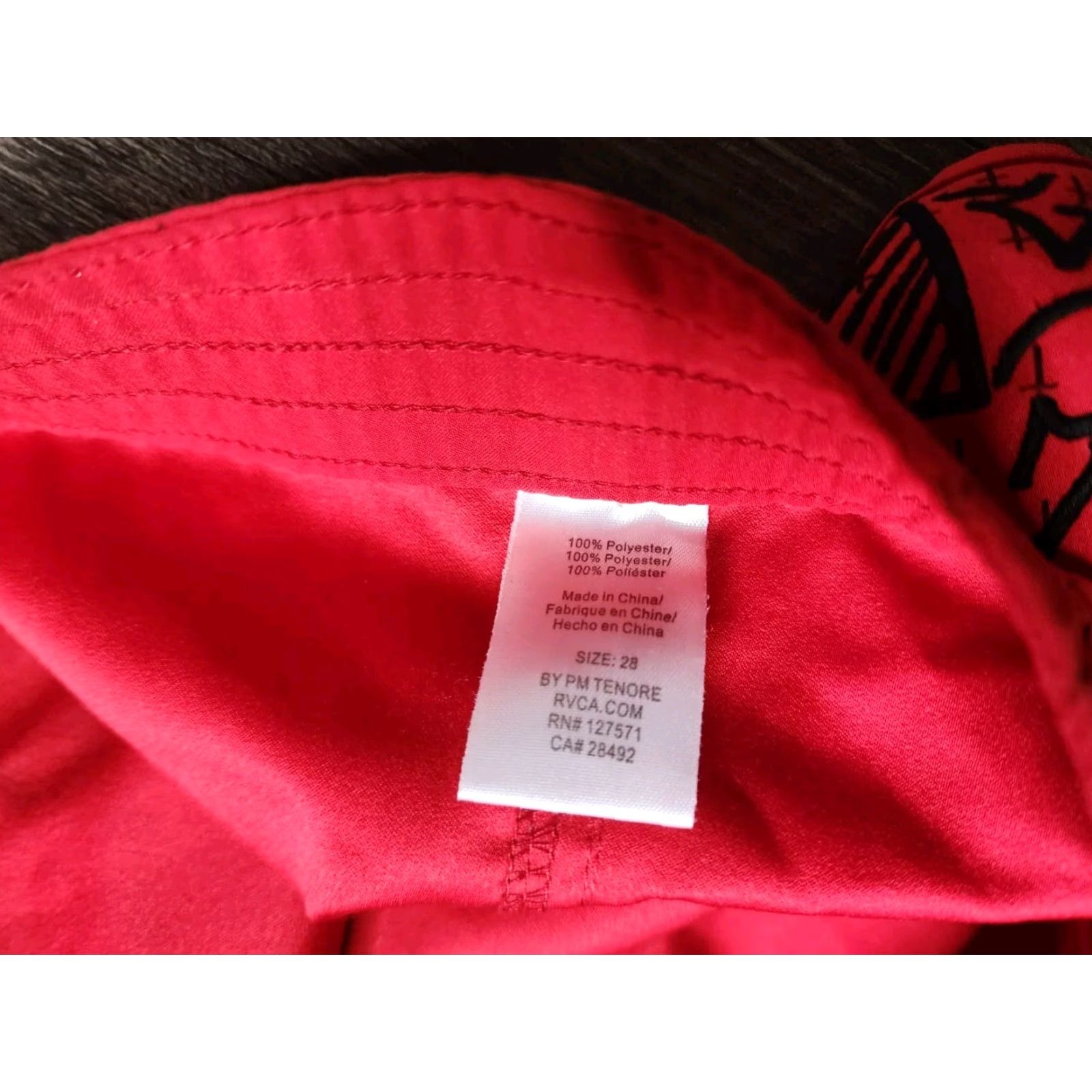 RVCA RVCA Va Essential Womens 28 Artist Series Cross Tattoo Sport Short Shirt Sports Womens 28 Red Shorts Mens? Size 28" / US 6 / IT 42 - 6 Thumbnail