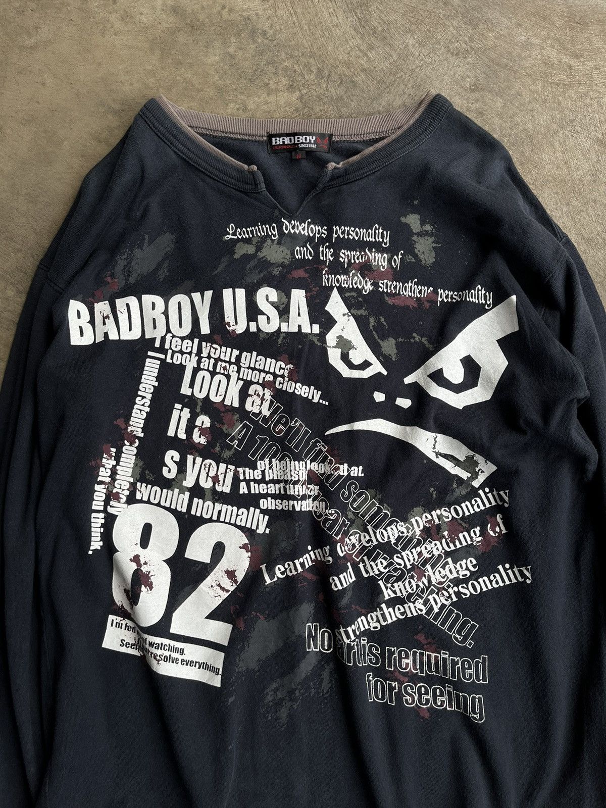 KMRii 2000s JAPANESE BADBOY POEM DOUBLE LAYER GOTHIC PUNK STYLE Size US M / EU 48-50 / 2 - 3 Thumbnail
