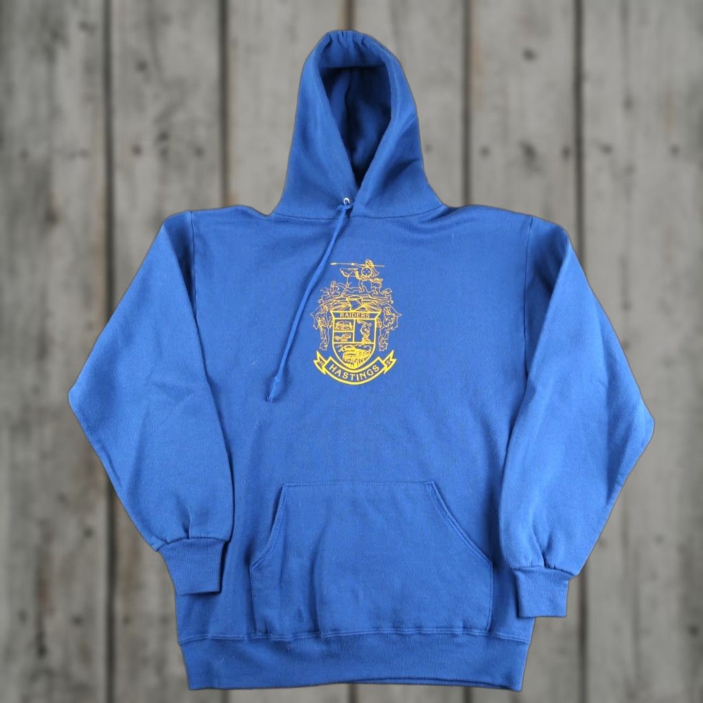 Jerzees VINTAGE Hastings Raiders Minnesota Sweatshirt Hoodie Sz XL Made In USA Blue Nike? Size US XL / EU 56 / 4 - 1 Thumbnail