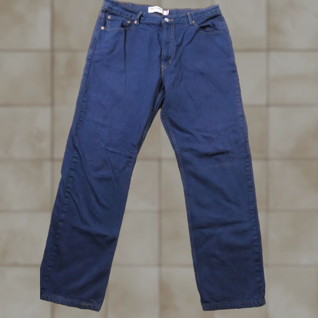 Levi's VINTAGE Levi's 550 Jeans Denim Purple 37x30 Straight Relaxed Men Size US 37 - 1 Thumbnail