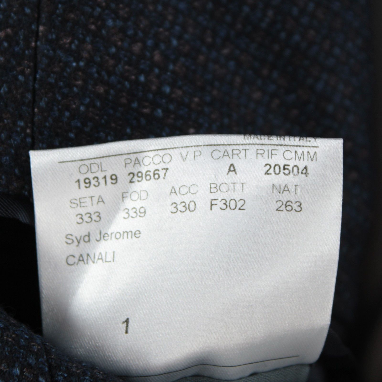 Canali Canali Sport Coat Size 50 Regular US in Blue Size 50R - 9 Thumbnail