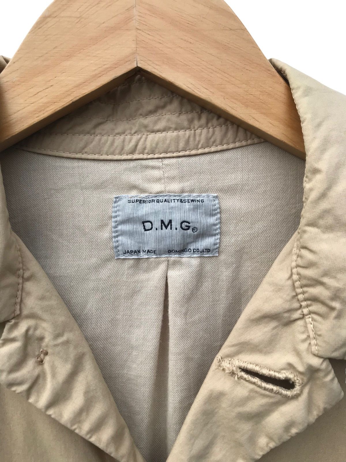 Japanese Brand Vintage Domingo DMG Japan Light Coat DMG Long Jacket Size US S / EU 44-46 / 1 - 2 Thumbnail