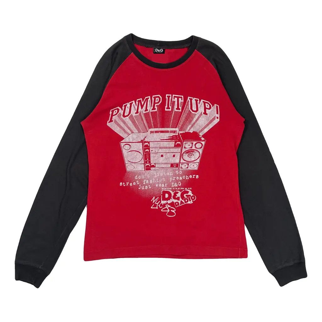 Dolce & Gabbana Dolce&Gabbana Pump It Up Radio Logo Vintage Y2K Longsleeve Size US M / EU 48-50 / 2 - 1 Thumbnail