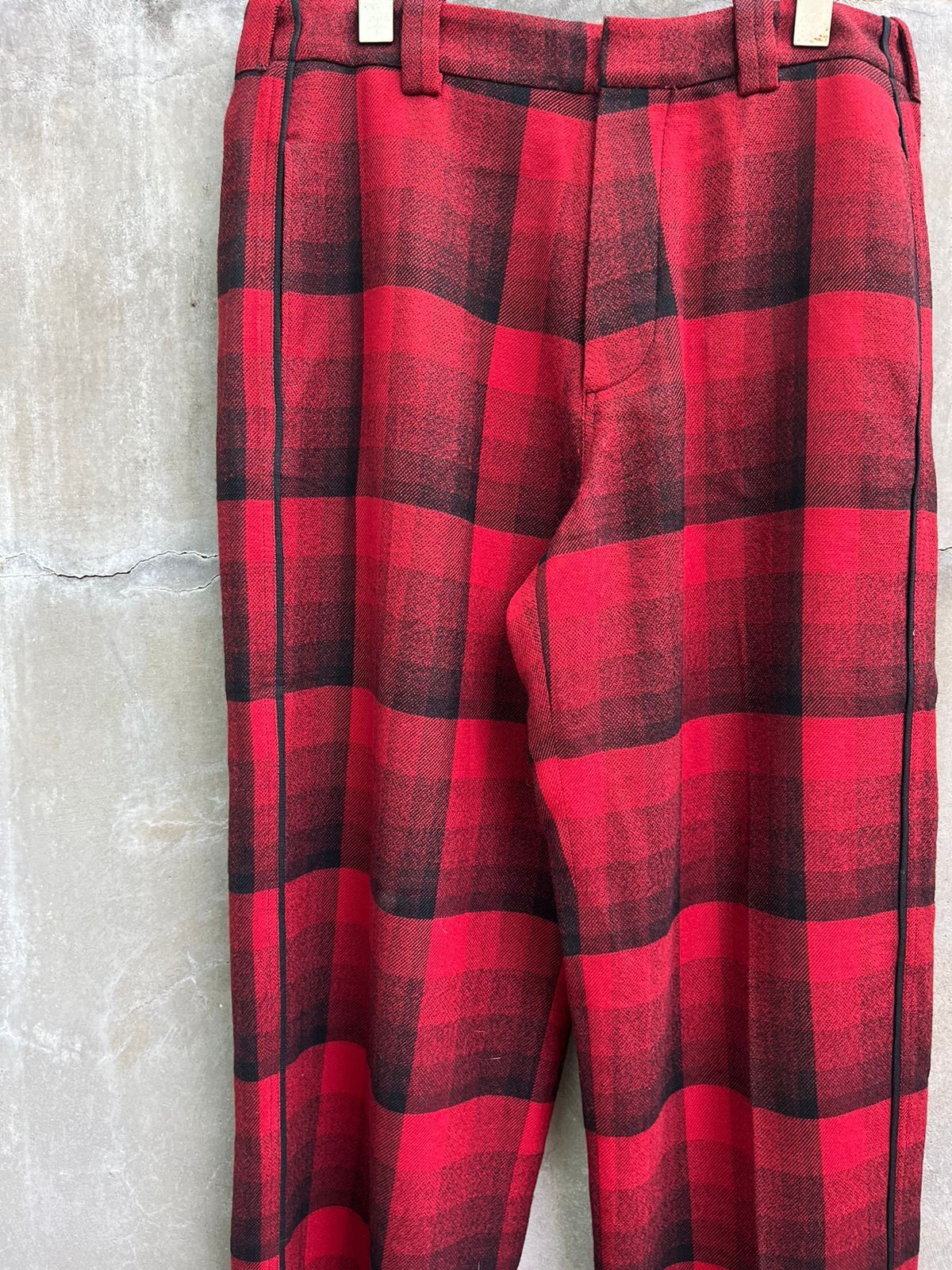 Balenciaga Plaid Wool Pants Size US 33 - 3 Thumbnail
