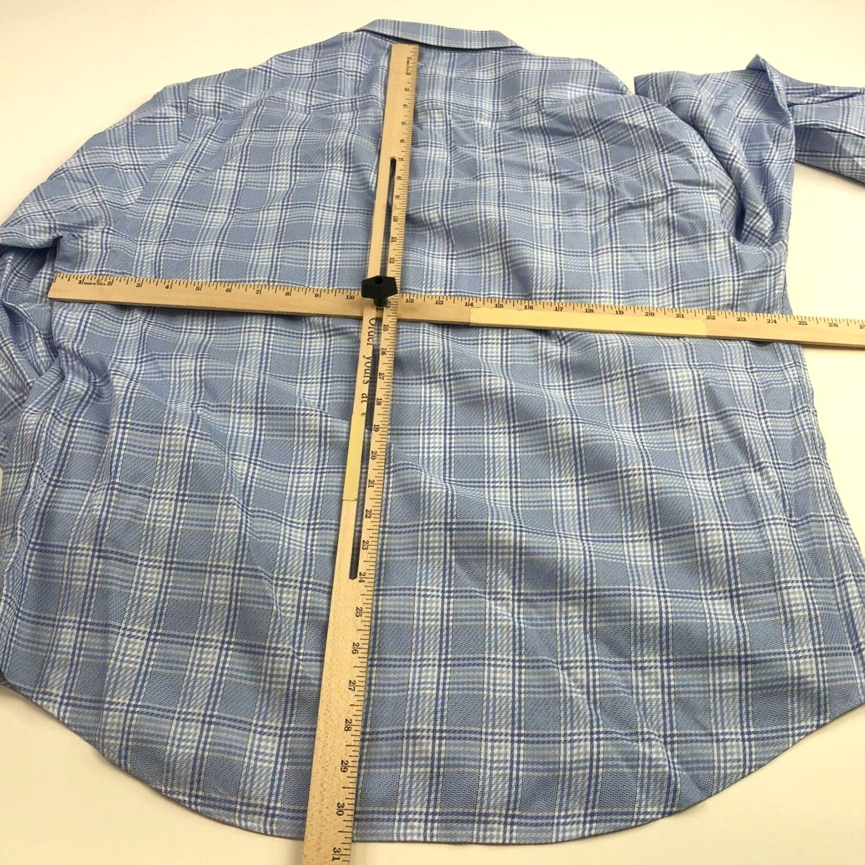 BUGATCHI VINTAGE? No — Answered: Bugatchi Shaped Fit NO TAG 16.5 / 37 Mens Button Front Long Sleeve Dress Shirt Size 46R - 2 Thumbnail