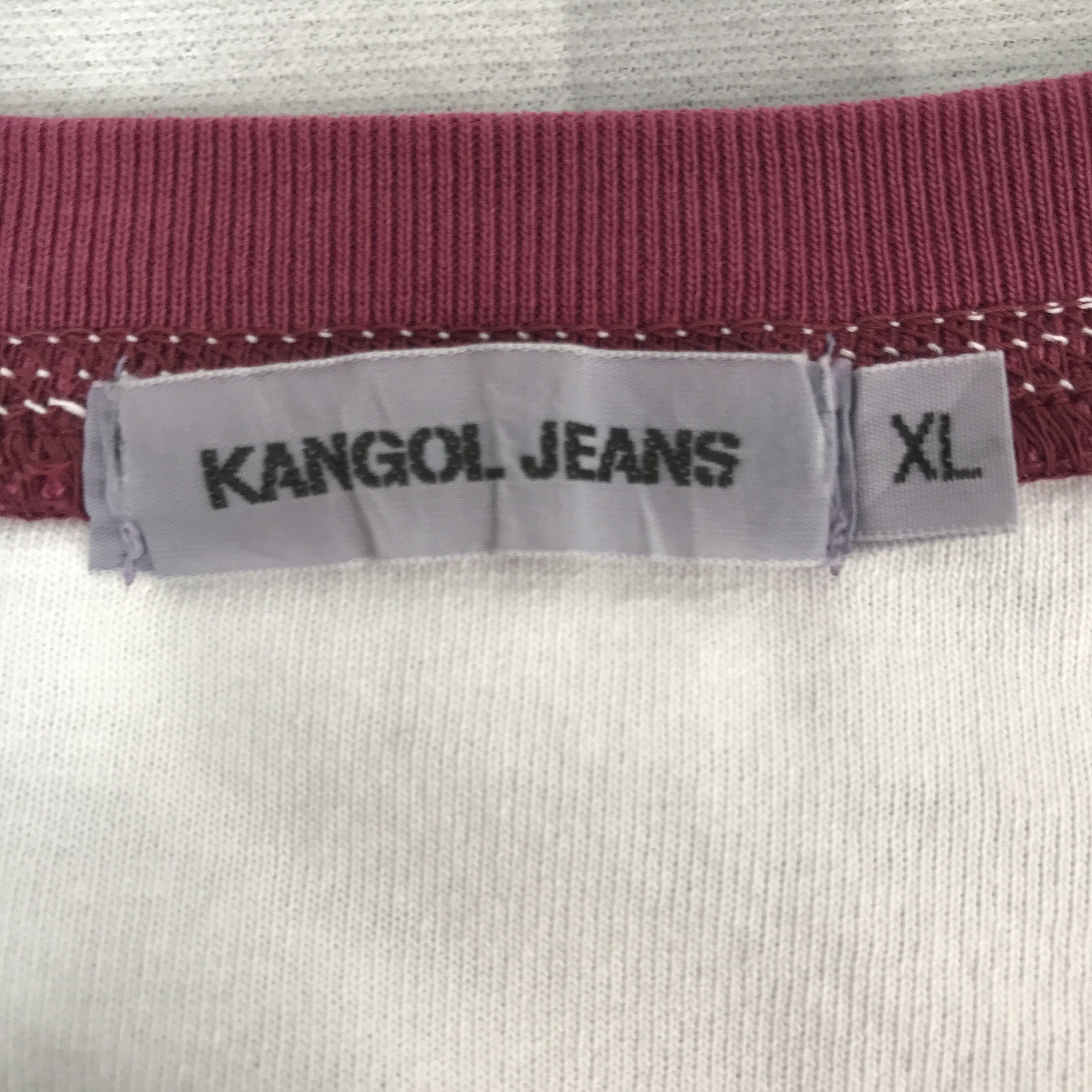 Kangol × Vintage Vintage Kangol Jeans Striped design Double layer T-Shirt Size US XL / EU 56 / 4 - 8 Thumbnail